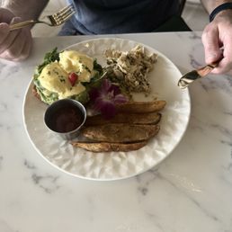 Eggs Benedict with crab Eggs Benedict with crab