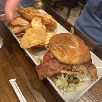 Bubba's Bunkhouse - Cowboy sandwich grilled with chips - Sandwiches Near Me - Harrisburg, North Carolina
