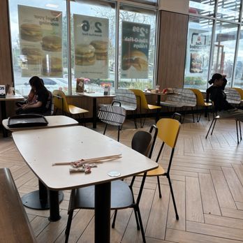 McDonald's - people sitting at tables in a restaurant - Fast Food Near Me - Yucaipa, California