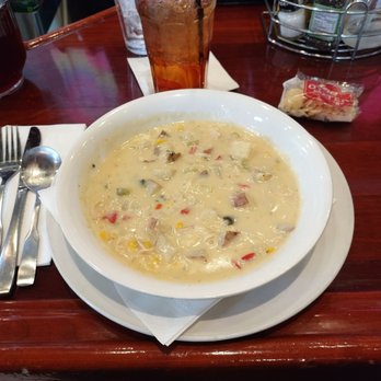 Home Team Grill - Chicken corn chowder which they have every day. - Sports Bars Near Me - Richmond, Virginia Home Team Grill - Chicken corn chowder which they have every day. - Sports Bars Near Me - Richmond, Virginia