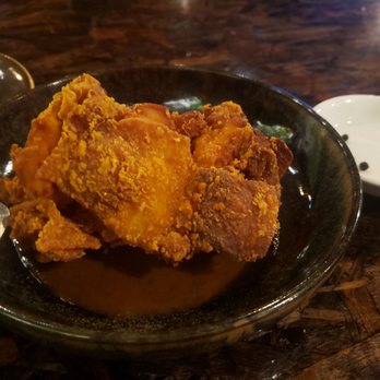 XO Restaurant - protein as of 03/18/21 - adobo fried chicken.  this was the fave, so cripsy on the outside, soft on the inside, and savory gravy. - Asian Fusion Near Me - Honolulu, Hawaii