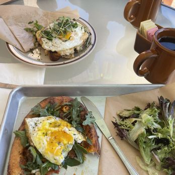 Bread Club Taos - Sausage and egg, and croque madame - Breakfast & Brunch Near Me - Taos, New Mexico