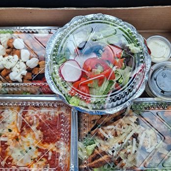 Napoli Pizza - Four season Salad, chicken ceaser salad, meatballs and stuffed shell.... - Pizza Near Me - Wallingford, Connecticut