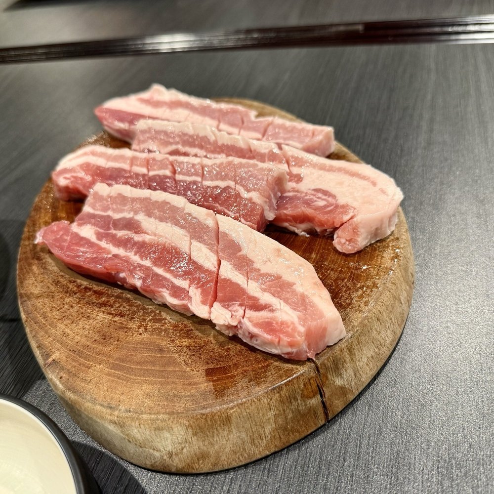Jin Soo Korean BBQ - Pork belly original cut - Barbeque Near Me - Niles, Illinois Jin Soo Korean BBQ - Pork belly original cut - Barbeque Near Me - Niles, Illinois