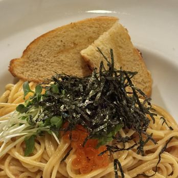 Bistro Kaz - Cold cod 390489. Cod Roe and Salmon Roe Cold Angel Hair Pasta - Italian Near Me - San Diego, California