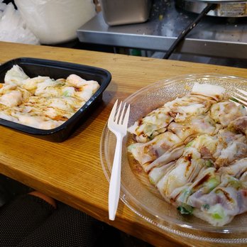 Joe's Steam Rice Roll - Bbq pork and shrimp rolls - Dim Sum Near Me - Flushing, New York Joe's Steam Rice Roll - Bbq pork and shrimp rolls - Dim Sum Near Me - Flushing, New York