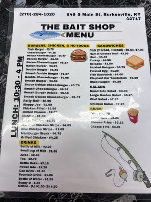 Menu photo 2 The Bait Shop Burkesville, KY Menu photo 2 The Bait Shop Burkesville, KY