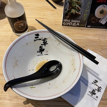 Sansotei Ramen - One of the few places I've been where all the broth was eaten - Ramen Near Me - Toronto, Ontario Sansotei Ramen - One of the few places I've been where all the broth was eaten - Ramen Near Me - Toronto, Ontario
