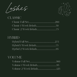 Luminary Esthetics - LASH EXTENSION PRICES UPDATED 9/2021