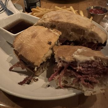 Stone Turtle - Brisket Dip (soooooo salty!) - New American Near Me - St. Louis, Missouri