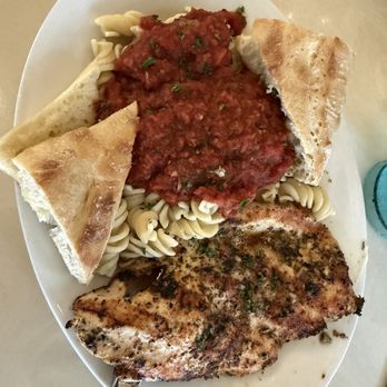 Mangia Mangia Pasta Cafe - Grilled chicken and pasta with marinara - Italian Near Me - Key West, Florida Mangia Mangia Pasta Cafe - Grilled chicken and pasta with marinara - Italian Near Me - Key West, Florida