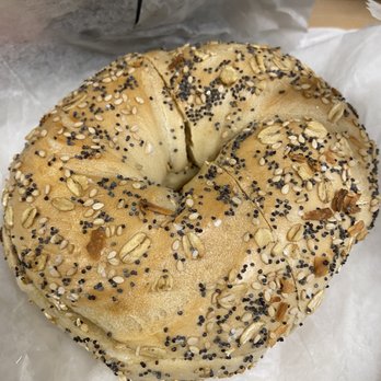 Bagel World - Everything Bagel with Butter - Bagels Near Me - Brooklyn, New York Bagel World - Everything Bagel with Butter - Bagels Near Me - Brooklyn, New York