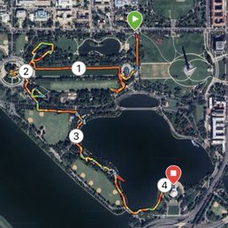 National Mall Tour - Started @ Lock Keeper's House. Ended @ Jefferson Memorial. 10 Stops. 4 Miles. Great tour by foot. National Mall Tour - Started @ Lock Keeper's House. Ended @ Jefferson Memorial. 10 Stops. 4 Miles. Great tour by foot.