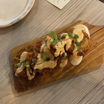 RANGE kitchen & tap - Fried tomatoes - New American Near Me - Roseville, California