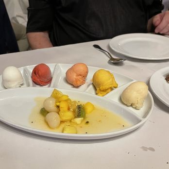 Bistrot du Bœuf Rouge - Assorted sorbets. Guess the flavor? - French Near Me - Geneva, GE
