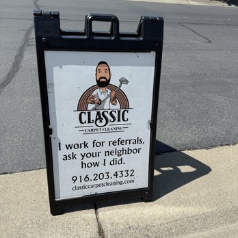 Classic Carpet Cleaning - Sign - Carpet Cleaning Near Me