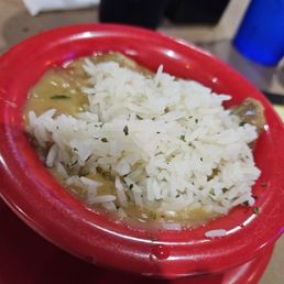 Cup of Seafood Gumbo Soup