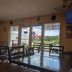 Puerto Rican Spice Restaurant - Inside looking out
