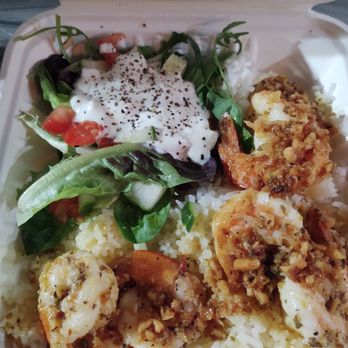 The Rice Man Hawaii - Garlic Shrimp with Rice and Salad - Food Trucks Near Me - Honolulu, Hawaii The Rice Man Hawaii - Garlic Shrimp with Rice and Salad - Food Trucks Near Me - Honolulu, Hawaii