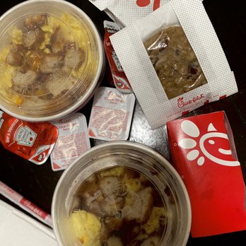Chick-fil-A - Chicken Hash Brown Scramble Bowl 10/10 - Fast Food Near Me - Fremont, California Chick-fil-A - Chicken Hash Brown Scramble Bowl 10/10 - Fast Food Near Me - Fremont, California