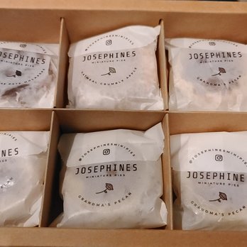 Josephines Miniature Pies - Josephines Miniature Pies. They came in this dope box for delivery - Desserts Near Me - Union City, New Jersey Josephines Miniature Pies - Josephines Miniature Pies. They came in this dope box for delivery - Desserts Near Me - Union City, New Jersey