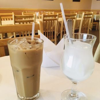 CK Pad Thai - Drink: Thai Iced Coffee and Young Coconut Juice - Thai Near Me - Carol Stream, Illinois