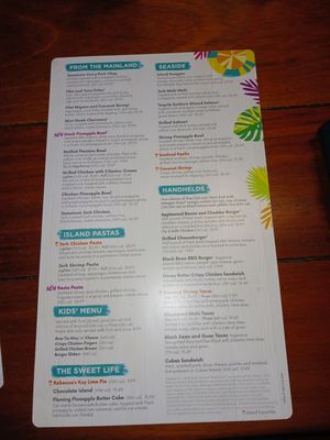 Menu photo 3 Bahama Breeze Altamonte Springs, FL