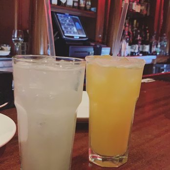 Empanada Mama - Hell's Kitchen - Classic Margarita (left) & Passion Fruit Margarita (right) - Latin American Near Me - New York, New York