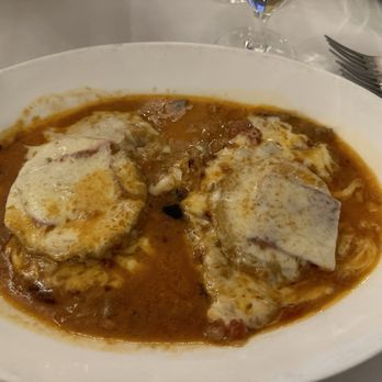 Matteo's Trattoria - Veal Chicken Sorrentino Secondi - Italian Near Me - Huntington, New York