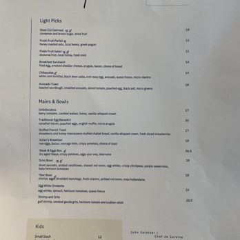 Julian Restaurant - Breakfast menu per Dec 18, 2024. Breakfast is M-F 7-11am, Sat/Sun 7-11:30am - Tapas/Small Plates Near Me - Tampa, Florida Julian Restaurant - Breakfast menu per Dec 18, 2024. Breakfast is M-F 7-11am, Sat/Sun 7-11:30am - Tapas/Small Plates Near Me - Tampa, Florida