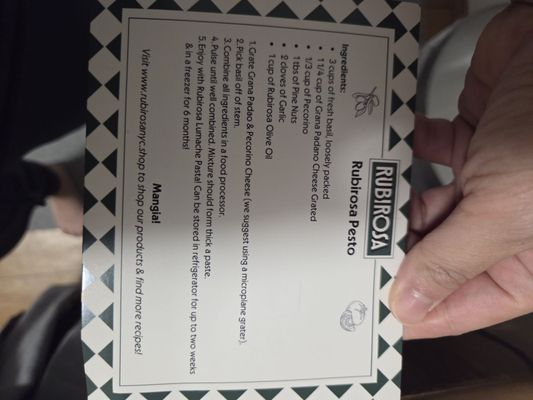 Menu photo 4 Rubirosa New York, NY Menu photo 4 Rubirosa New York, NY