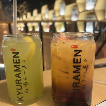 Kyuramen - Lemonade and Thai tea - Ramen Near Me - Tigard, Oregon