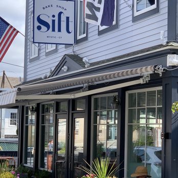 Sift Bake Shop - Outside sitting areas in front and to the side - Bakeries Near Me - Mystic, Connecticut Sift Bake Shop - Outside sitting areas in front and to the side - Bakeries Near Me - Mystic, Connecticut