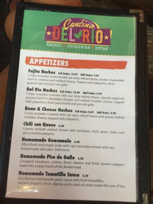 Menu photo 8 Cantina del Rio New Braunfels, TX Menu photo 8 Cantina del Rio New Braunfels, TX