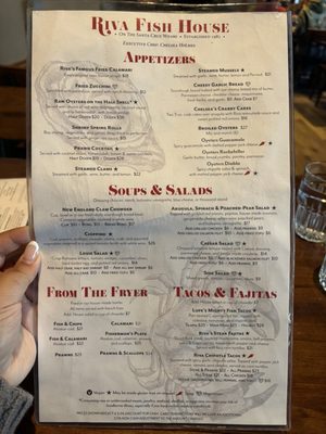 Menu photo 3 Riva Fish House Santa Cruz, CA Menu photo 3 Riva Fish House Santa Cruz, CA