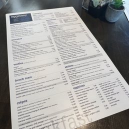 Breakfast Menu