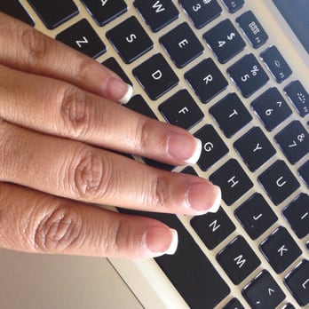 5 star nails - French mani on acrylic. - Nail Salons Near Me - Menifee, California