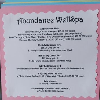 Abundance WellSpa - May specials - Halotherapy Near Me - Antioch, California
