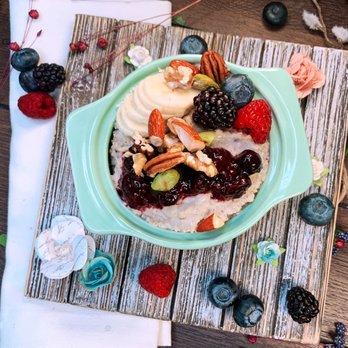 Nature's Toppers - Warm Oatmeal Topped with Our Mixed Berry Fruit sauce, Fresh Berries & Nuts - Specialty Food Near Me Nature's Toppers - Warm Oatmeal Topped with Our Mixed Berry Fruit sauce, Fresh Berries & Nuts - Specialty Food Near Me