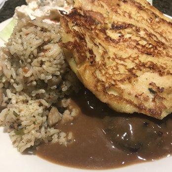 Liliha Bakery - Mahi Mahi hamburger steak combo with garlic fried rice - Bakeries Near Me - Honolulu, Hawaii Liliha Bakery - Mahi Mahi hamburger steak combo with garlic fried rice - Bakeries Near Me - Honolulu, Hawaii