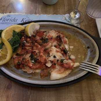 The Fish House - Grouper Matecombe style. - Seafood Near Me - Key Largo, Florida The Fish House - Grouper Matecombe style. - Seafood Near Me - Key Largo, Florida