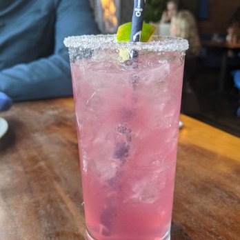 Luna Blu - Pama Margarita ($15) - 2.5 stars, a bit too diluted in flavor, yet overly strong in alcohol. Fri dinner 2023-05-05 - Italian Near Me - Tiburon, California