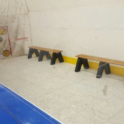 ADM practice area with synthetic ice. Or maybe simply a changing area?