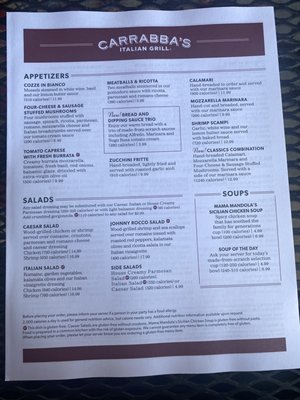 Menu photo 3 Carrabba's Italian Grill Kissimmee, FL