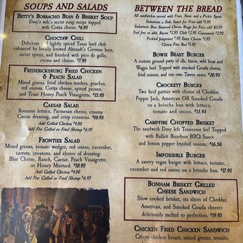 Crockett Tavern - Menu - American Near Me - San Antonio, Texas