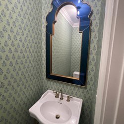S&S Services - Installed wallpaper, sink, mirror, and painting