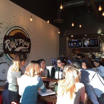 Roll Play - Picture of main dining area; seats about 15 in the main dining area and eight in the patio area - Vietnamese Near Me - Vienna, Virginia Roll Play - Picture of main dining area; seats about 15 in the main dining area and eight in the patio area - Vietnamese Near Me - Vienna, Virginia
