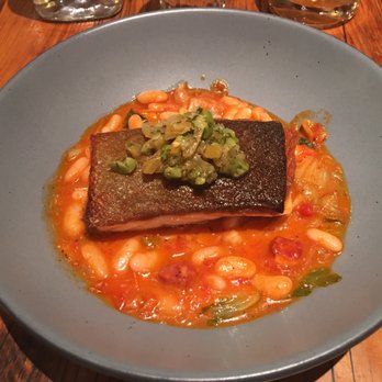The Kitchen American Bistro - Salmon main over beans. Good, not outstanding. - Bars Near Me - Boulder, Colorado The Kitchen American Bistro - Salmon main over beans. Good, not outstanding. - Bars Near Me - Boulder, Colorado