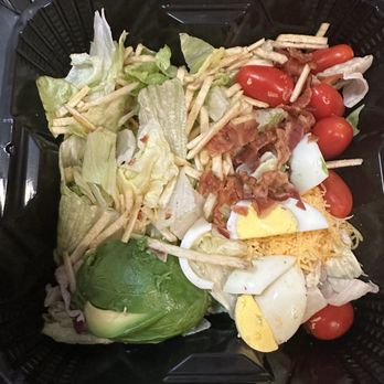 Denny's - This is suppose to be a codd salad why does it look so bad? They didn't even give me any dressing for it - American Near Me - Ontario, California Denny's - This is suppose to be a codd salad why does it look so bad? They didn't even give me any dressing for it - American Near Me - Ontario, California