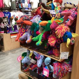 They have a lot of cute plush animals.